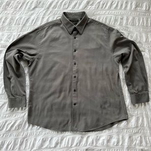 Men’s Long Sleeve Shirt, Gray, XXL